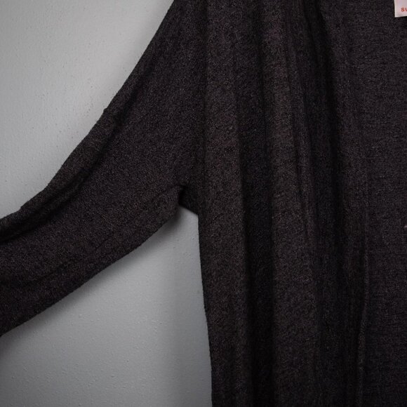 Sundry gray cocoon open cardigan-4 - Picture 2 of 4